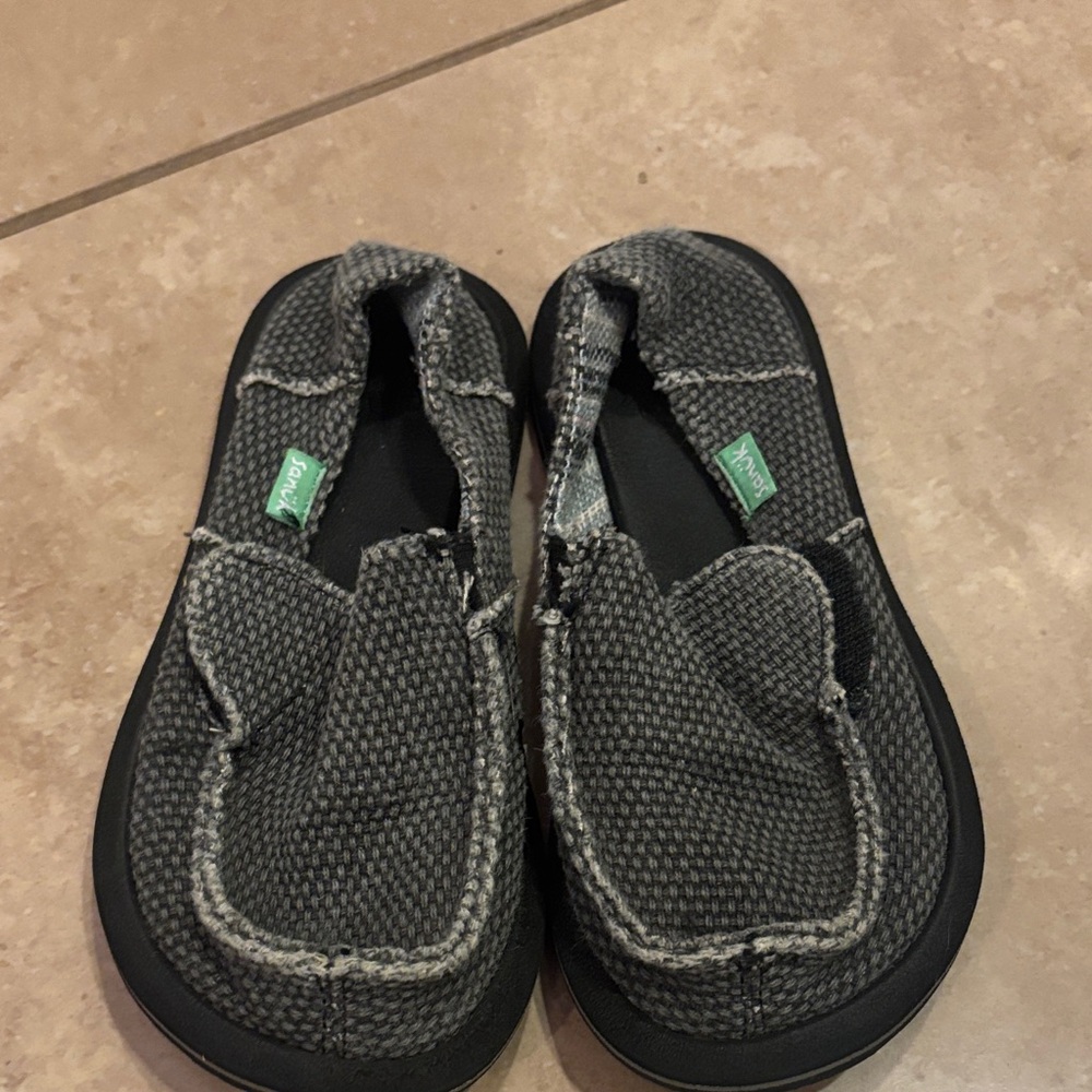 Gray Sanuks. Never worn. Brand new